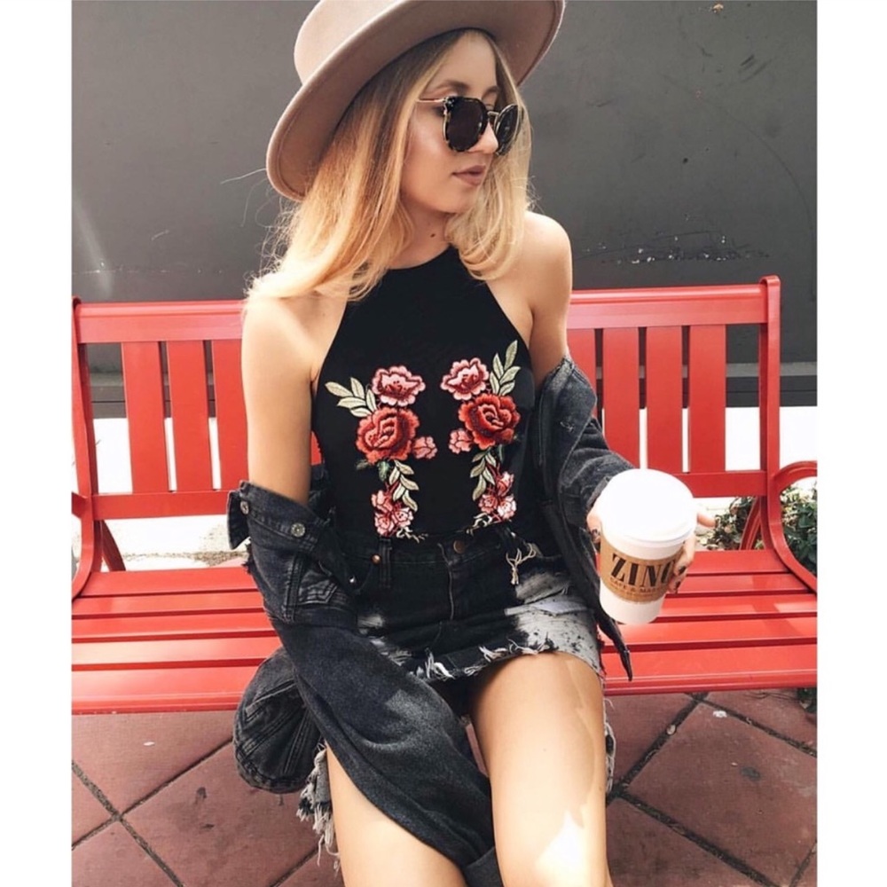LF Red Roses Bodysuit